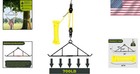 Stainless Steel Gambrel   Hoist Kit With 4 1 Lift Ratio For Hunters - 700 Lbs