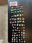 Lot Of 92 Pvc Random Multi-color Clip Shoe Charms For Crocs