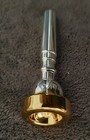 Vincent Bach Corp   1-1 4c Trumpet Mouthpiece  24k Gold Plated  Pristine 