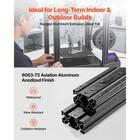 Uimoso 2-10pcs 4080 Aluminum Extrusion 500-2000 Mm T v Slot Anodized Linear Rail