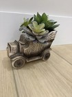 Vintage Napcoware Japan Antique Car Planter Ceramic Succulent Pot Mid Century 