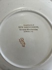 Compliments Of Ben Hackenson General Merchandise Irwin Pa Advertising Plate