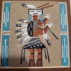 Glen Nez Navajo Sand Painting Native American Art Framed Matted 