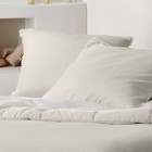 Euro Heavyweight Linen Blend Comforter Sham Natural - Casaluna  Oeko-tex
