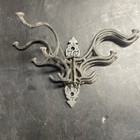 Vintage  Cast Iron Coat Rack Five Swinging Arms Mounts With Two Screws
