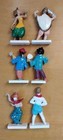 Vintage Lot Of 6 Van Brode Hand Painted Country Figures Cereal Premium Charms