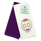 Decorative Kitchen Towel Set Of 2 Embroidered 16 X 26 Cotton Dish Drying Towels 