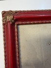 Vtg Victorian Picture Frame 7   -9   red-gold Tabletop wall Ornate Rare