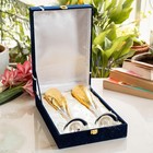 Antique Champagne Wine Flute Wine Embossed Glass 200 Ml Each Set Of 2 Gifts