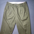Polo Ralph Lauren Pants Mens 36x30 Green Pleated Dress Chino Classic Straight