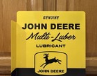 John Deere Lubricant Flange Sign Double Sided Vintage Style Wall Decor