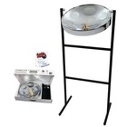 Panyard Jumbie Jam Deluxe Steel Drum Kit - Tube Stand - Silver W1070 
