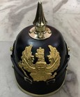 German Pickelhaube Prussian Leather Helmet Imperial Militaria Cap Gift
