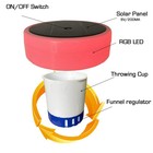 1 2pcs 6  Pool Chlorine Floater With Solar Rbg Light Floating Chlorine Dispenser