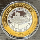 Plaza Hotel Casino  10 Silver Strike 2005 Las Vegas Sign Centennial New Case
