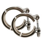 Gaeaauto 2 5 Inch V Band Clamp 304 Stainless Steel For Standard 2 5   Silver