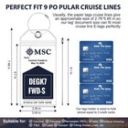 10pcs Waterproof Cruise Luggage Tag Holders - Zip Seal Pvc 7 4  X 3 6   10 
