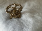 Vintage 4 Lipstick Holder Floral Goldtone