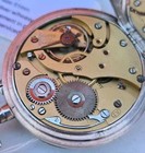 Vintage French Chronometre 15 Jewel Pocket Watch Enamel Dial Antique Working