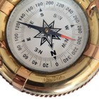 Vtg  Nautical Marine Boat  Essex Brass Table Top 5  Gold Compass  life   Anchor