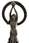 Vintage Bronze On Marble Base Moreau Dream Goddess 12 