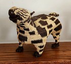 Wounaan Embera Indians Vintage Rainforest Basket Jungle Cat