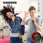 Karaoke Machine For Kids Bluetooth  Aux  Usb  Flashing Lights - Black