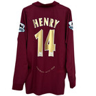Henry  14 Arsenal 2005-06 Long Sleeve Home Jersey Vintage Kit