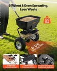 Broadcast Spreader For Seed  Fertilizer  Ice Melt     12ft Width  130lb Capacity