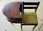 Mid-century Modern Vintage Gossip Chair Telephone Table