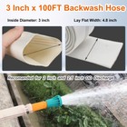 Discharge Hose 1 5 2 3 x 65  100  Pvc Lay Flat Hose Backwash Drain Hose W  Clamp