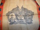 Vintage Silk Military Handkerchief Patriotic Usa Remember Me Poem Flags  Silk