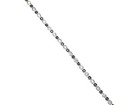 Black   White Cubic Zirconia Sterling Silver 7 Inch Bracelet