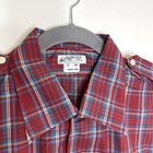 Vtg Nat Wise 1984 Sunset Strip Custom Button Down Shirt Hollywood Mens L Plaid