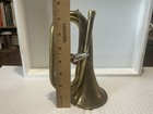 Vintage Military Style Calvary Bugle Signal Horn Display Brass 7    5