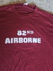 Vintage 1980 s 82nd Airborne Shirt Mens Large Army Military Usa Single Stitch