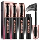 3 Pcs 4d Silk Fiber Lash Mascara Waterproof Mascara Eyelash Extension Thicker