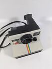 Vintage Original Polaroid Sx-70 Onestep White Rainbow Stripe Land Camera 