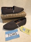 New Authentic Toms Women s Classic Slip On Flats Canvas Shoes Us Ash Black Navy