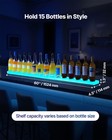 Vevor Led Lighted Liquor Bottle Display 1-tier 60 Inches For 15 Bottles