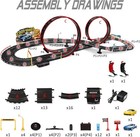 Slot Car Race Track Set Electric Powered Race Track Dual Racing Car Track Set