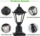 W u Solar Post Lights  Outdoor Solar Lamp Post Light With Motion Sensor