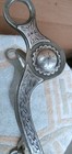 Sterling Silver Overlay Vintage E Bar M Silver Concho Horse Curb Bit