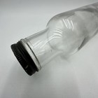 Crystal Clear Glass Vintage Rolling Pin With Screw On Top