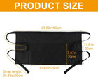 Server Apron With 3 Pockets  Black Waitress Apron For Servers  Short half Waist 