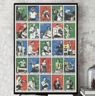 Jazz Poster   25 Jazz Greats Print   Vintage Jazz Matchbox Label