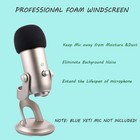 2 Pack Microphone Pop Filter For Blue Yeti Microphones Thick Foam Windscreen    