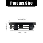 Car Wheel Center Caps  60 Mm 2 36 Inch Outer Diameter 56 Mm Inner 4 Pcs Black