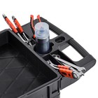 Utility Service Cart  3 Shelf 550lbs Heavy Duty Plastic Rolling Utility Cart