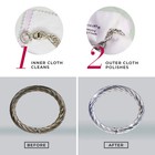 Connoisseurs Silver Jewelry Polishing Cloth Cleans And Polishes All Silver Jewel